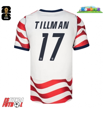 Estados Unidos Malik Tillman #17 Primera Equipación Mundial 2026 Manga Corta